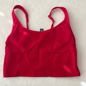 Sports bra, red, pink brand, size S.